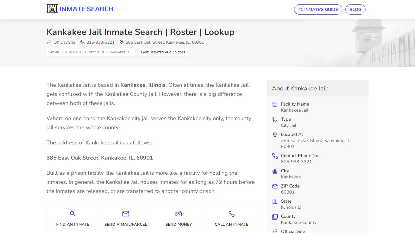 Kankakee Jail Inmate Search | Roster | Lookup